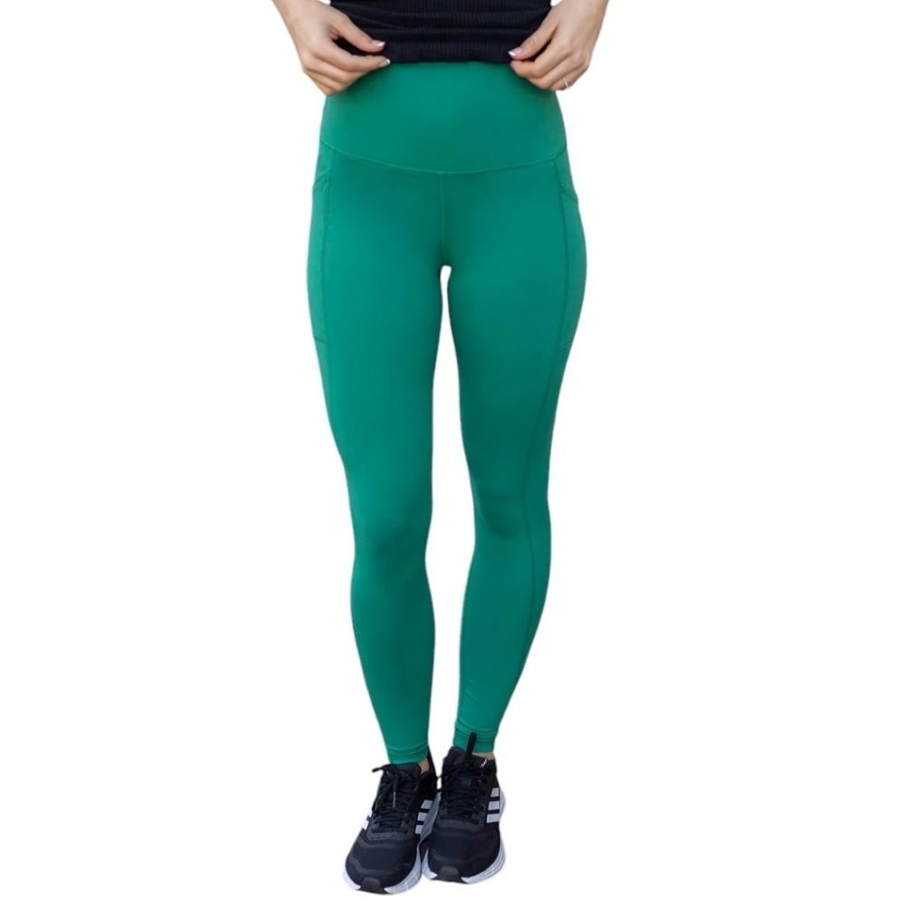 Grace & Lace Best Squat Proof Leggings Jungle‎ Green Women's XL 16/18 Athleisure